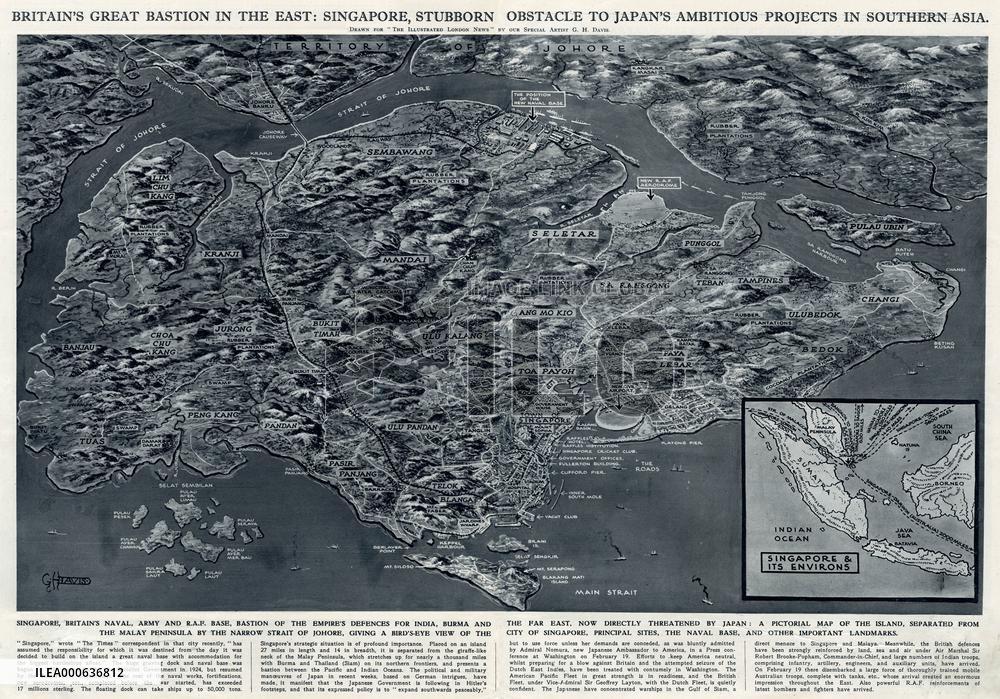 Singapore, bastion in the East, by G. H. Davis