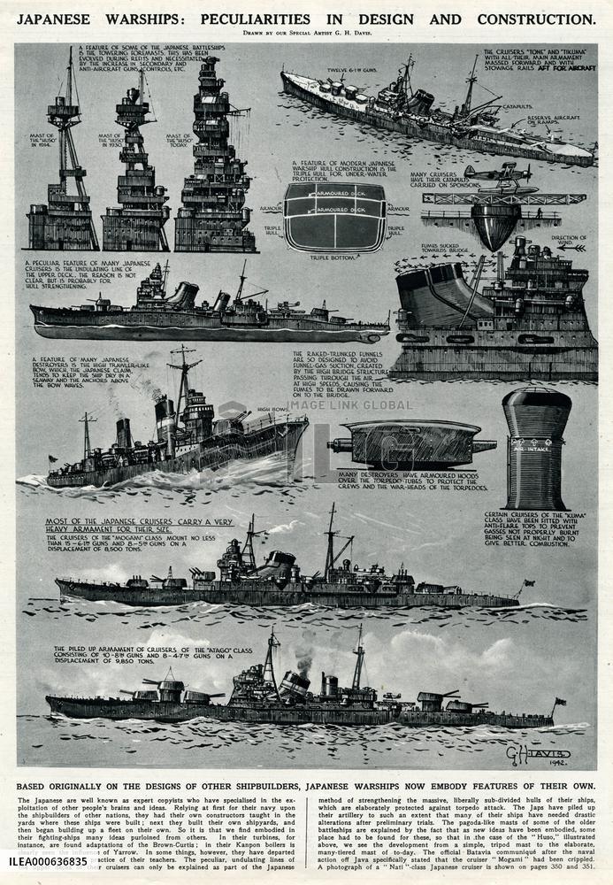 Japanese warships by G. H. Davis
