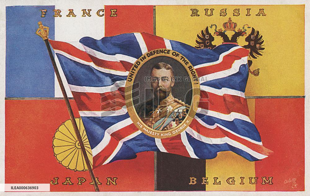 WWI allies and their flags