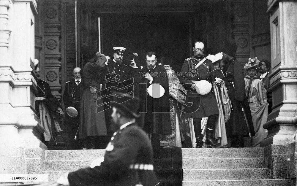 Tsar Nicholas II and others in Reval (Tallinn), Estonia