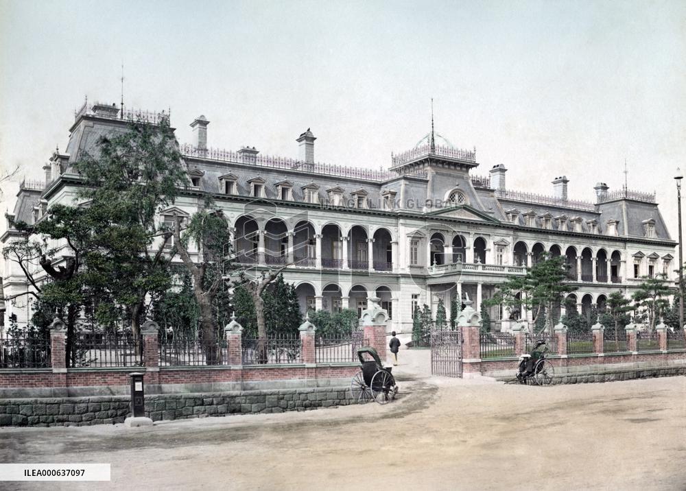 Imperial Hotel, Tokyo, Japan circa 1890