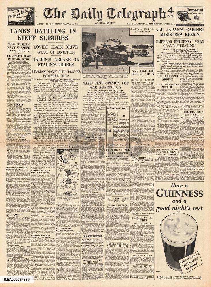1941 Daily Telegraph Tank Battles in Kiev