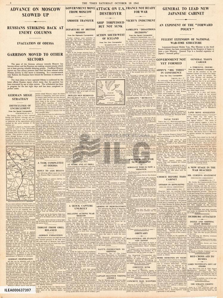 1941 The Times Battle for Moscow