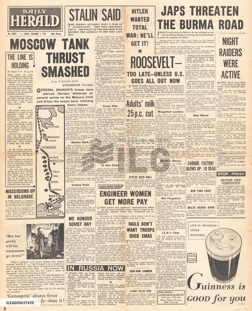 1941 Daily Herald Battle for Moscow