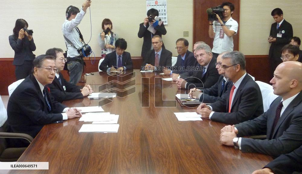 IAEA experts in Fukushima