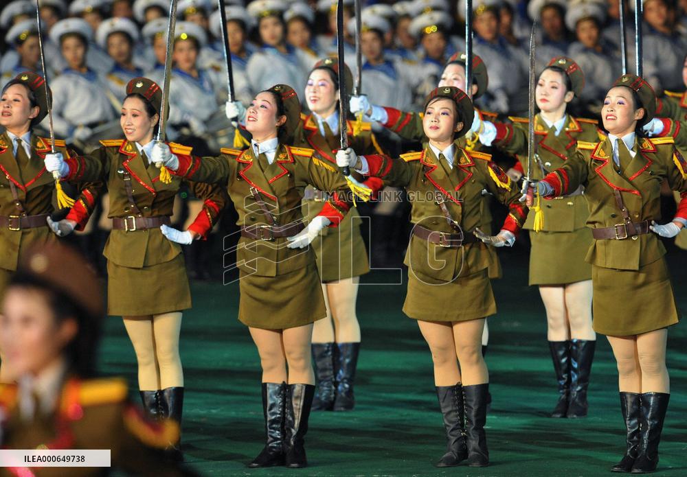 N. Koreans at Arirang mass games