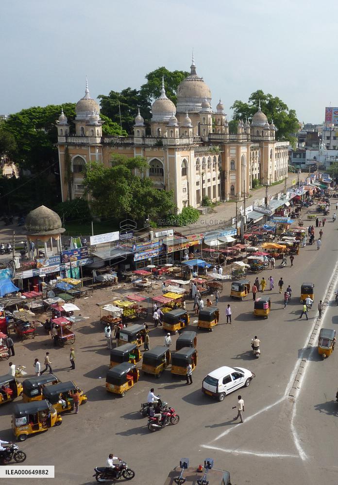 Bustling old city Hyderabad
