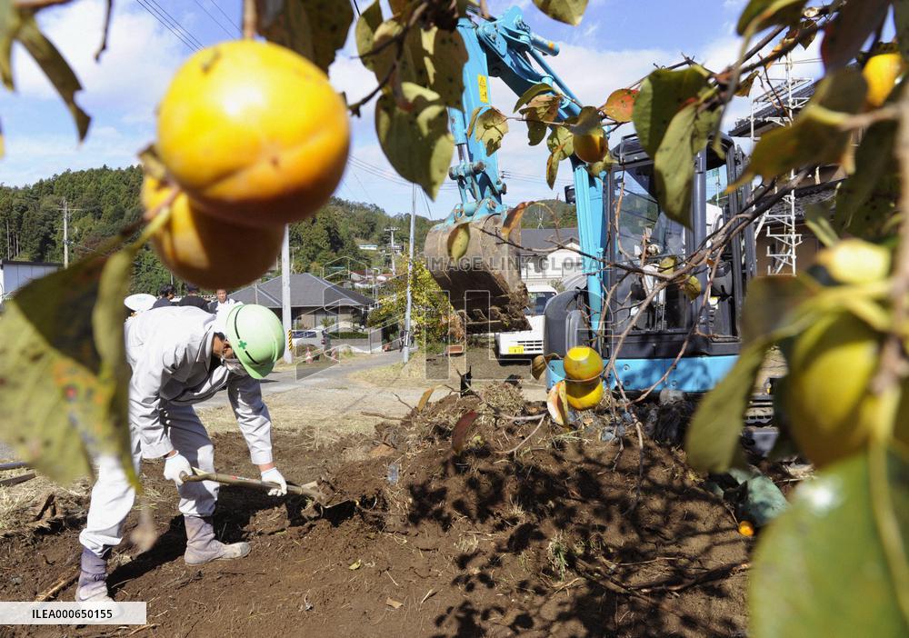 Decontamination work in Fukushima