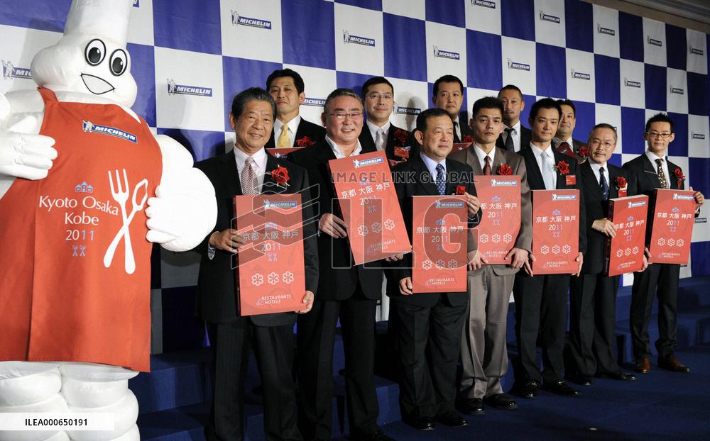 Michelin gives top ratings to Japan restaurants