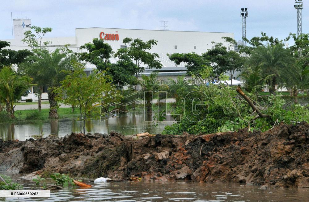 Flooded Canon plant in Thailand