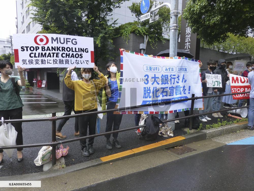 Climate change protest in Tokyo