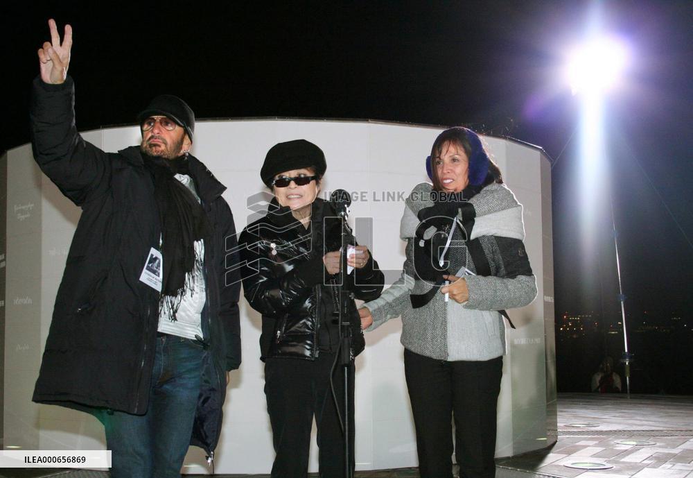 Yoko Ono's peace monument installed in Iceland