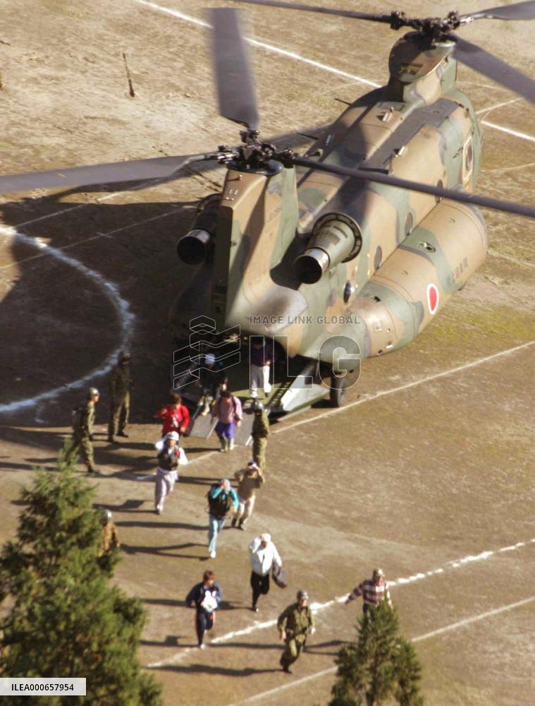 (1)Evacuees allowed to return to isolated village