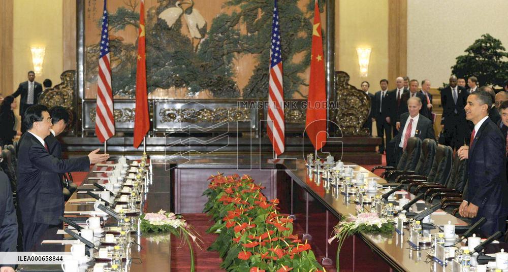 Obama, Hu meet in Beijing on N. Korea, other issues
