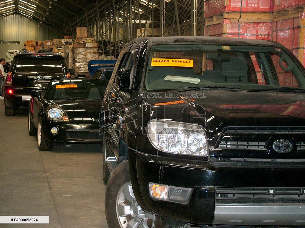 Philippine customs recovers stolen Japanese cars