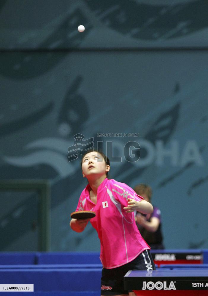 Japan wins women's table tennis team opener