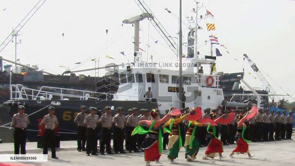 Japan hands over 3 patrol vessels to Indonesia for Malacca Strai