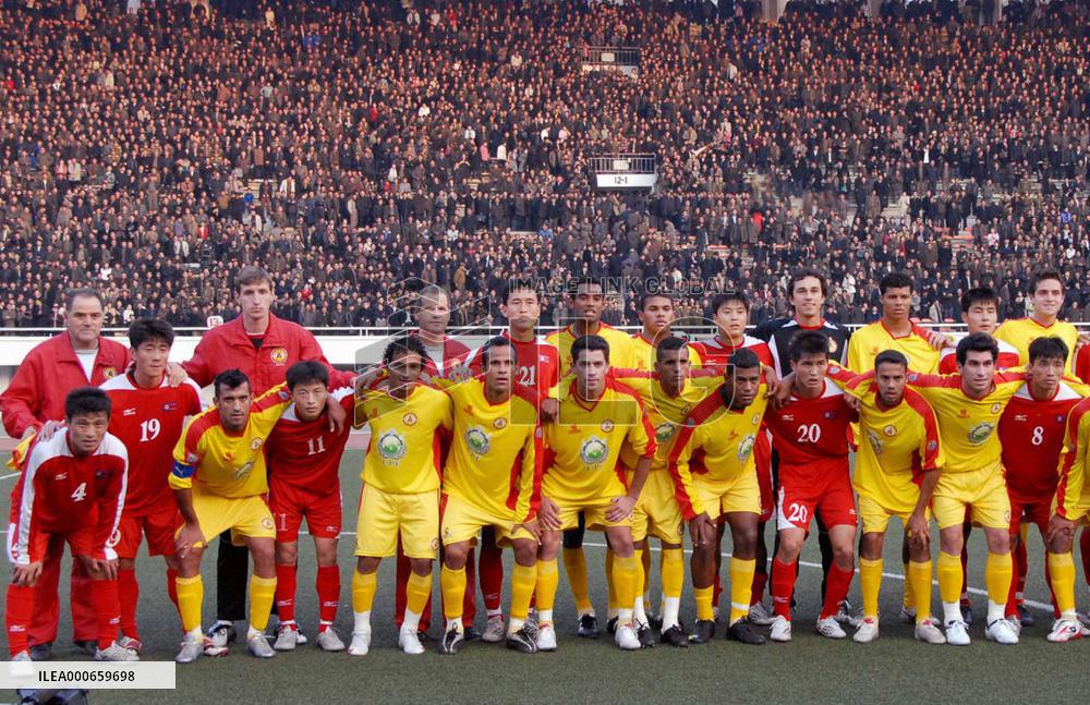 Brazilian club plays friendly game in Pyongyang
