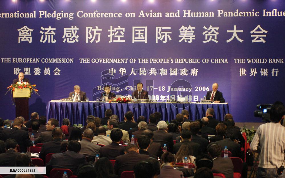 Donors at Beijing bird flu funding conference pledge $1.9 bil.