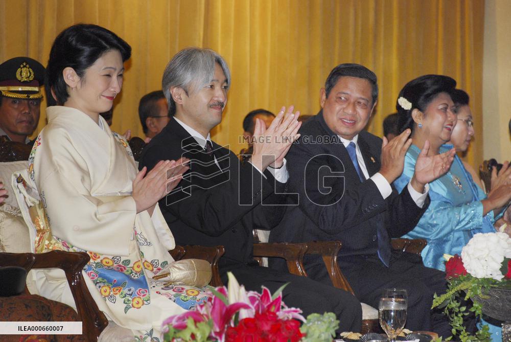 Prince Akishino, Princess Kiko attend Jakarta ceremony on ties