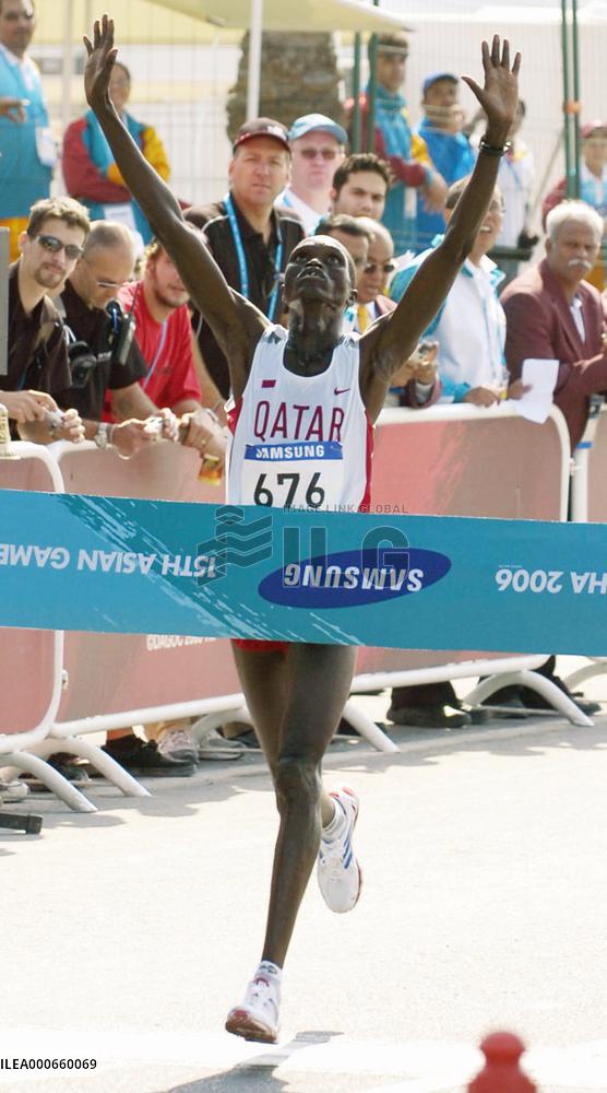 Qatar's Shami grabs gold in men's marathon