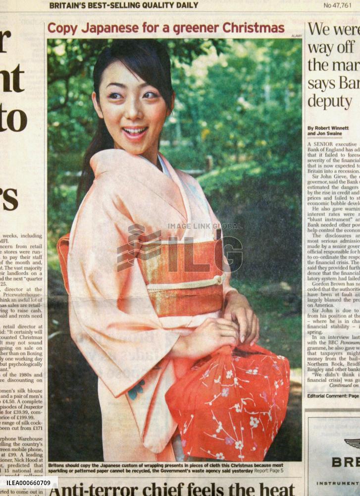 Britons urged to wrap their Christmas presents Japanese-style