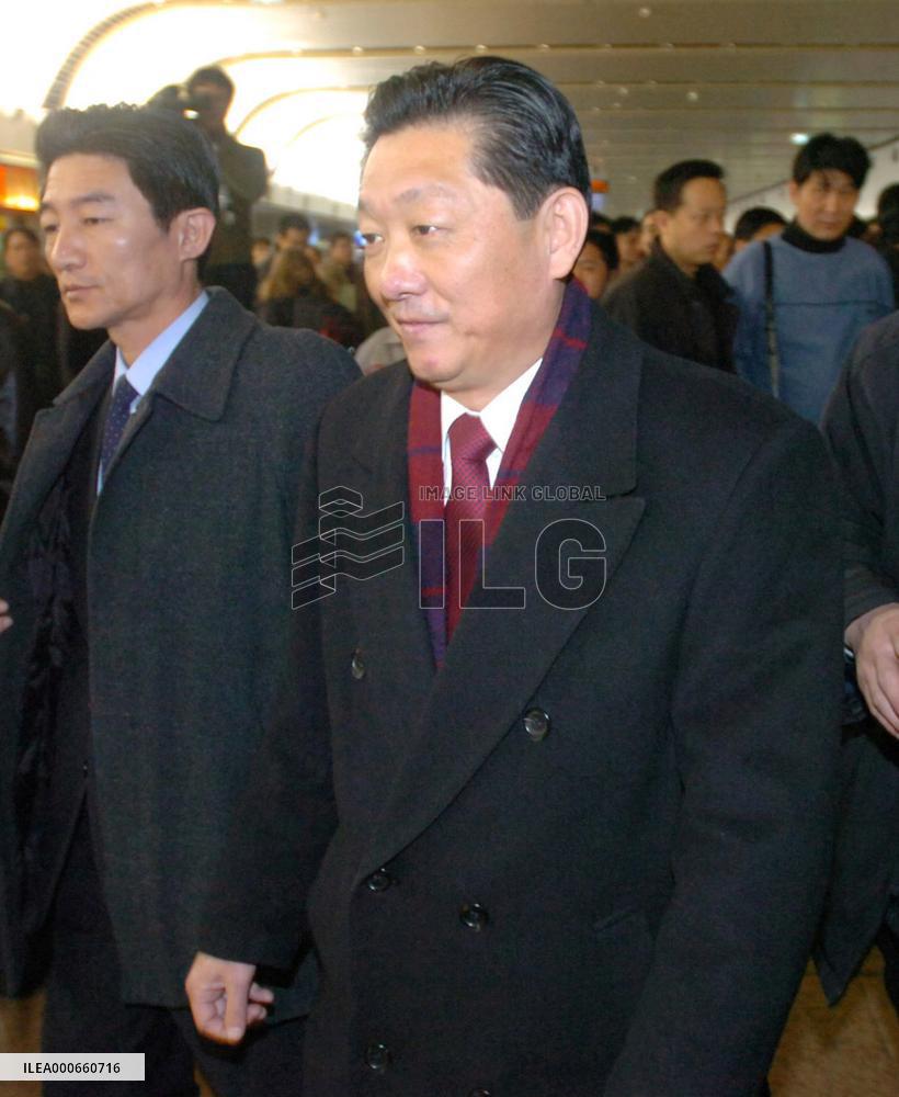 Chief North Korean delegate arrives at Beijing