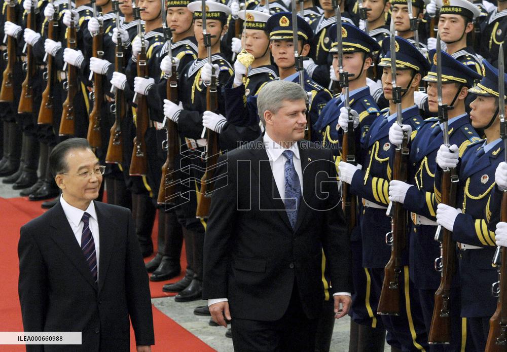 Canadian Prime Minister Harper in China