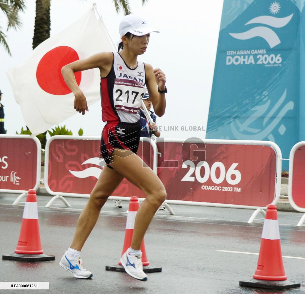 Sakakura wins silver in women's 20km walk at Asian Games