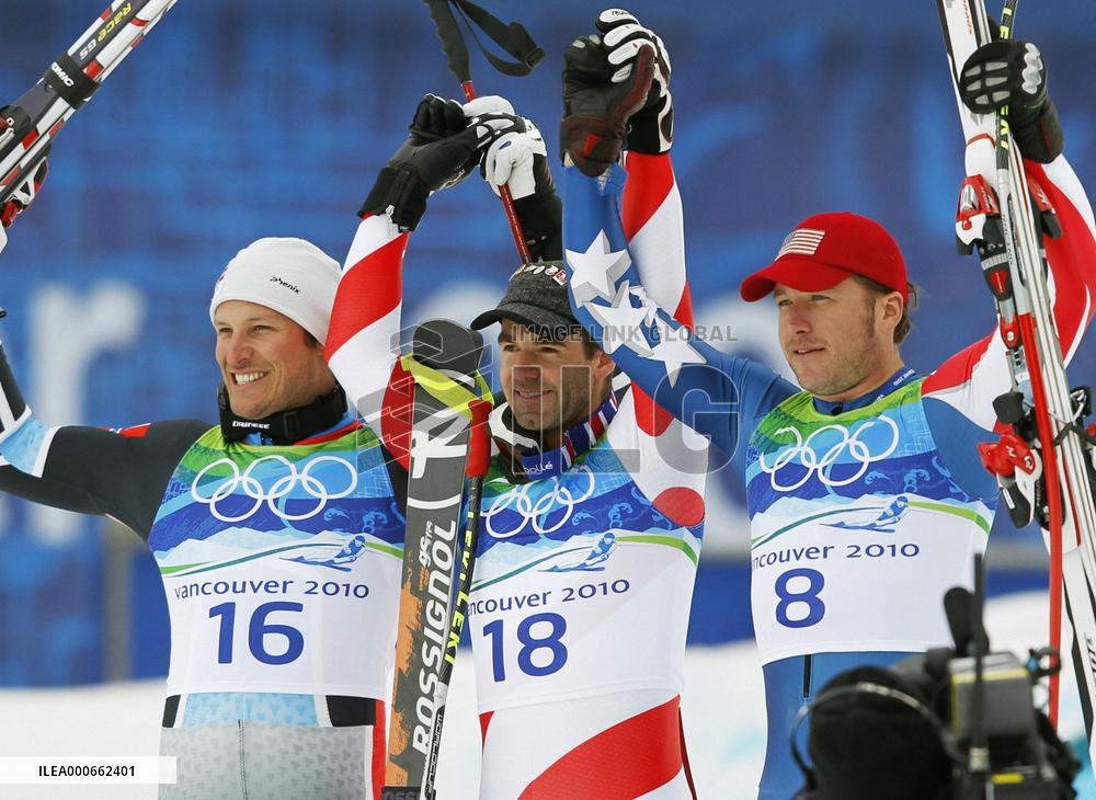 Defago wins gold in men's downhill Alpine skiing