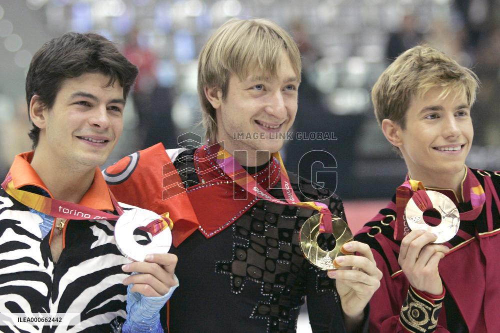 Plushenko wins gold in figure skating