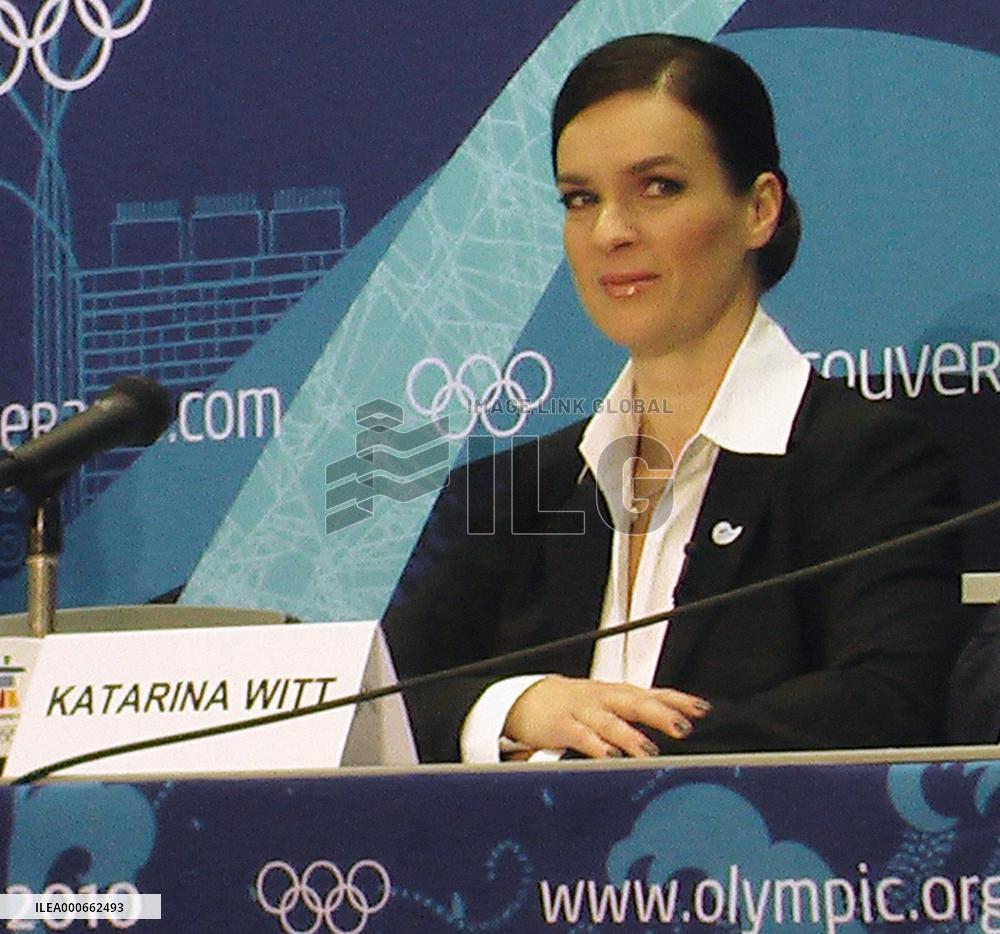 Gold medalist Katarina Witt at promotional event in Vancouver