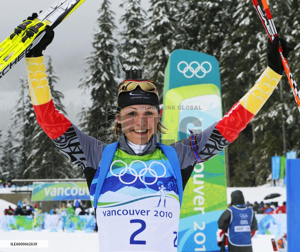 Germany's Neuner wins women's 10 km Pursuit in Biathlon event