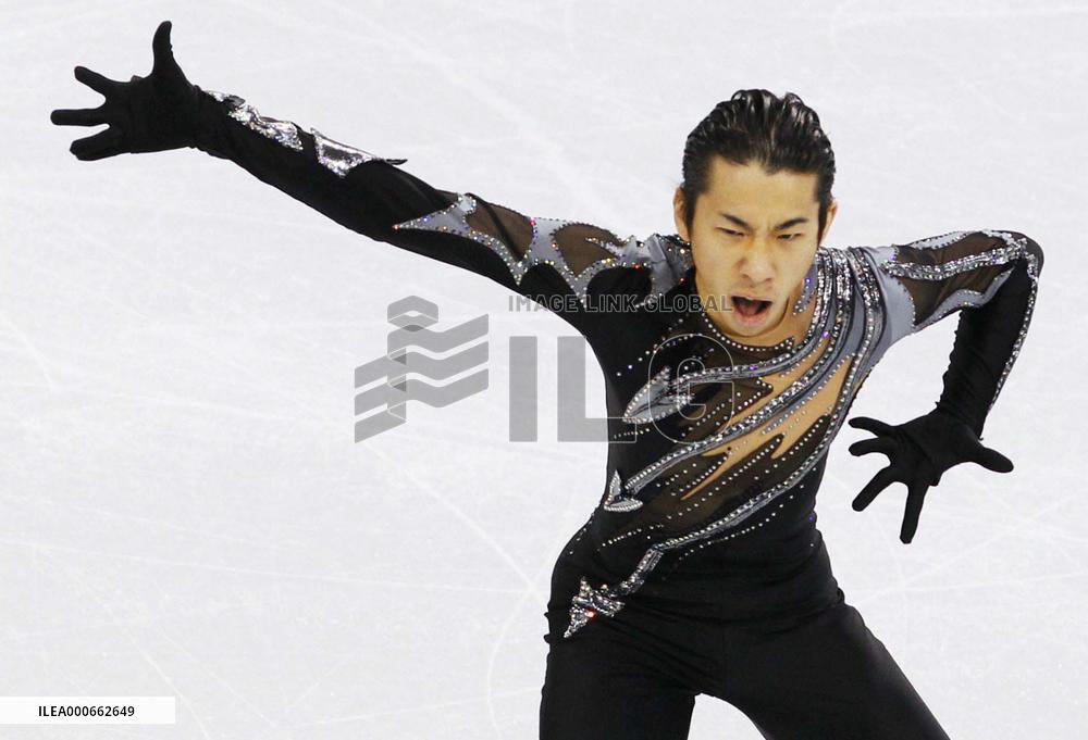(CORRECTED) Japan's Oda performs in men's short program