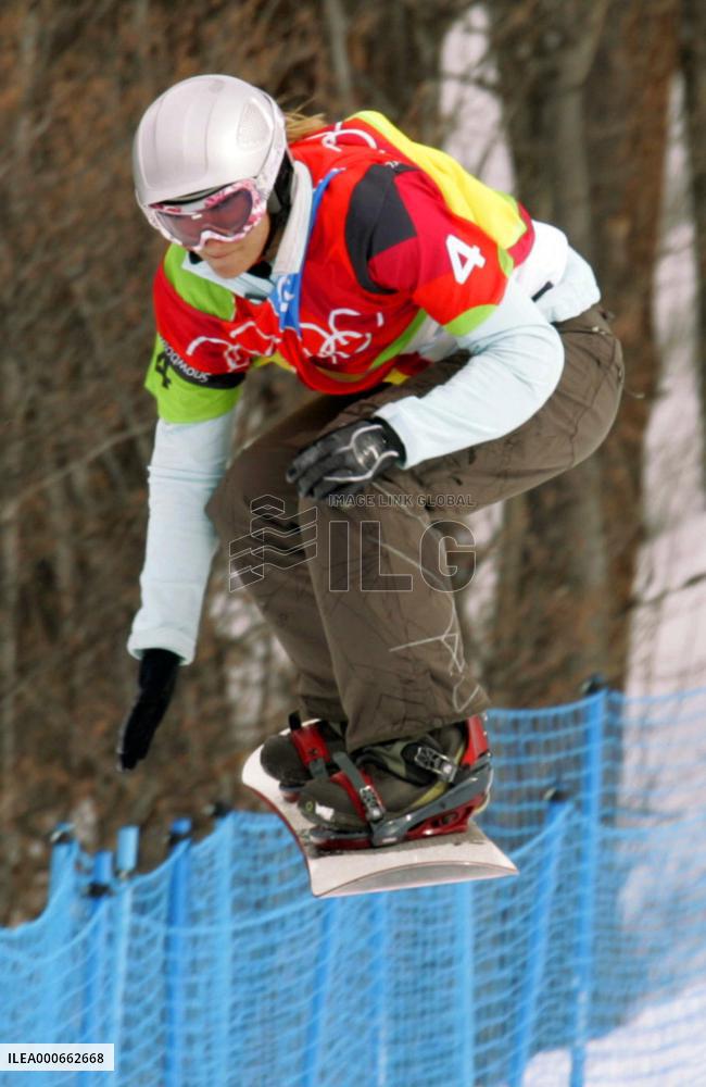Frieden of Switzerland wins gold in snowboard cross
