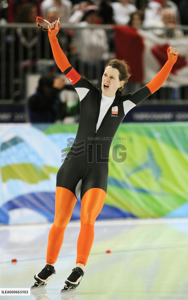 Holland's Wust wins gold in women's 1,500m speed skating