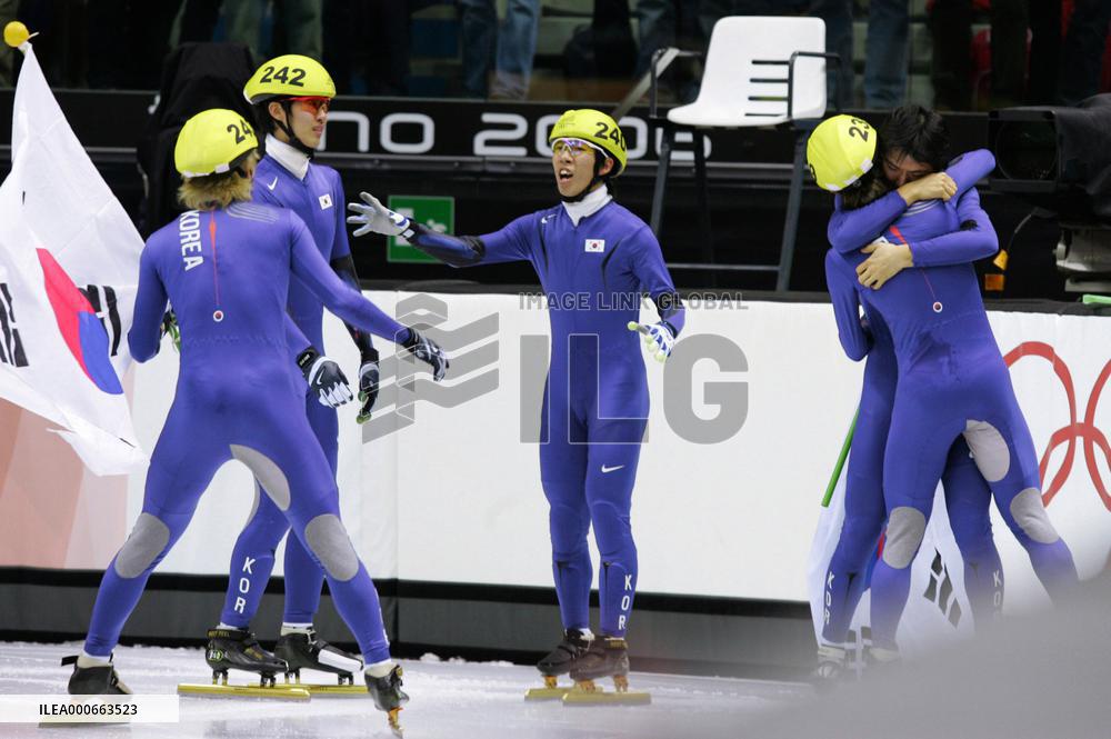 S. Korea captures gold in men's 5,000-meter relay