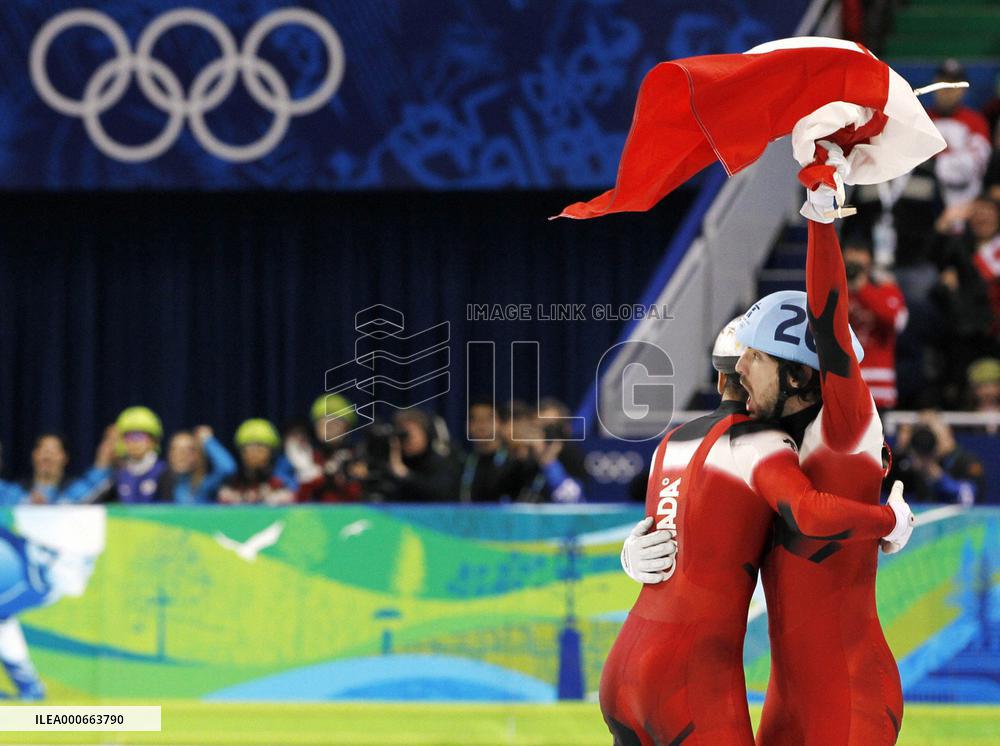 Canada's Hamelin wins men's 500m short track skating race