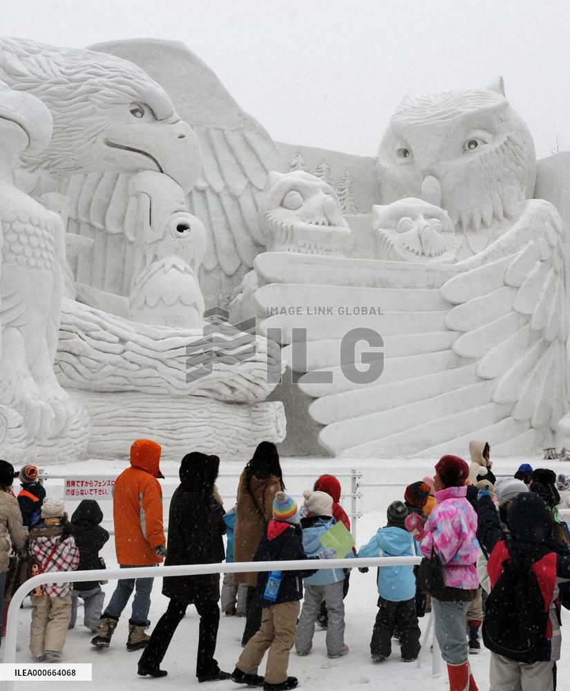 60th snow festival starts in Sapporo