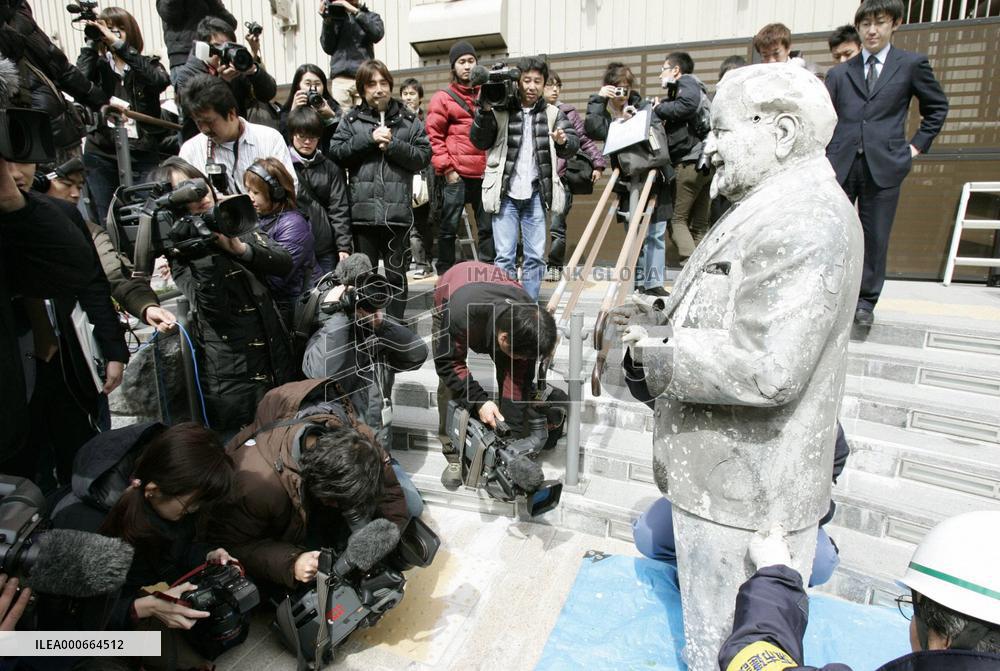 Colonel Sanders statue found in Osaka 24 yrs after Hanshin win