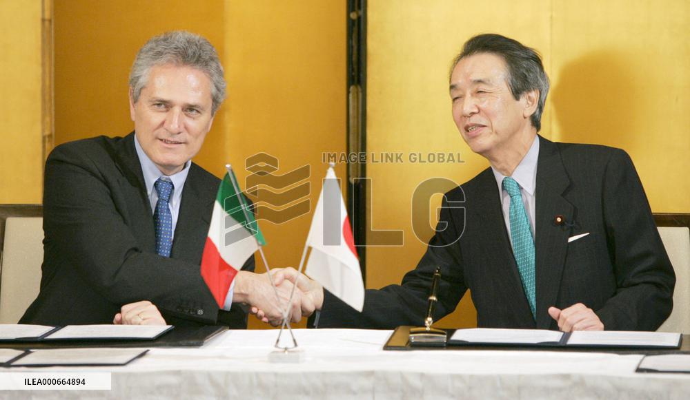 Japan, Italy sign pact to jointly protect cultural heritage