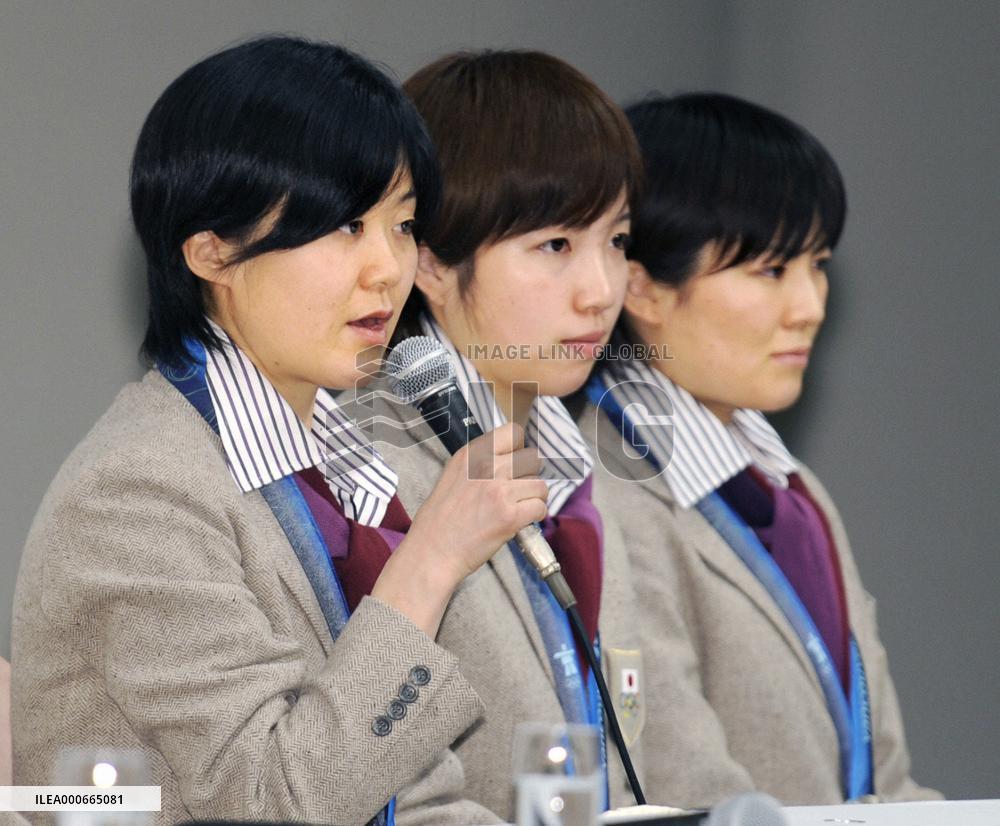 Japanese athletes return home from Vancouver