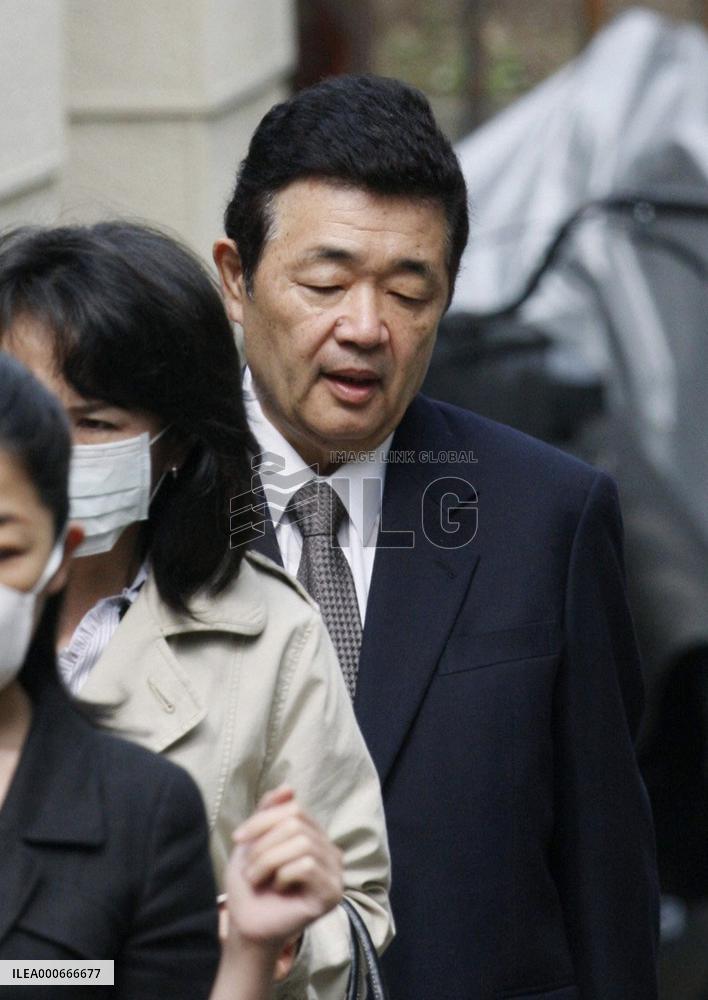 Former Defense Vice Minister Moriya on bribery trial