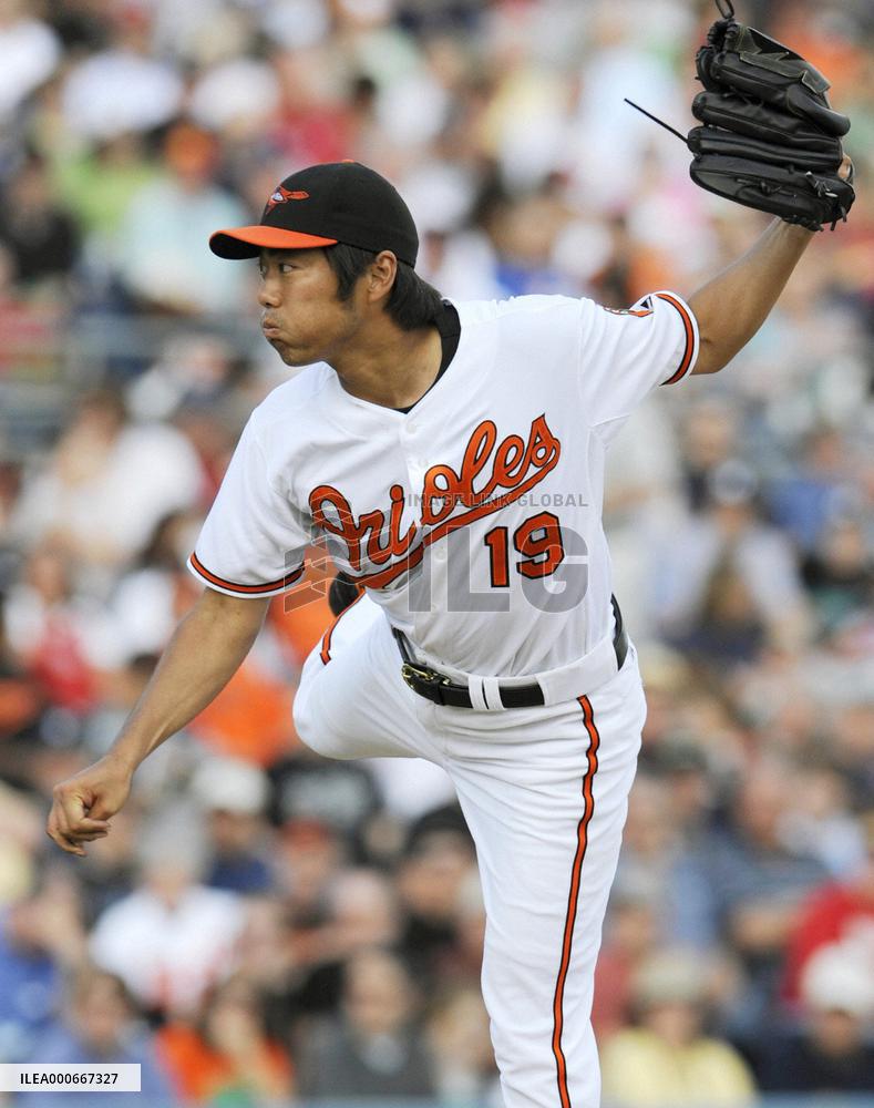 Baltimore Orioles Uehara pitches against Washington Nationals