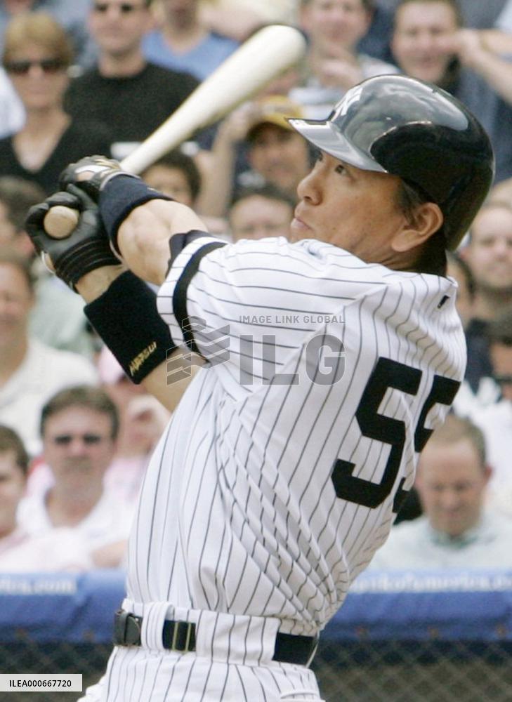 H. Matsui 1-for-4 as Yankees get blitzed by Rangers