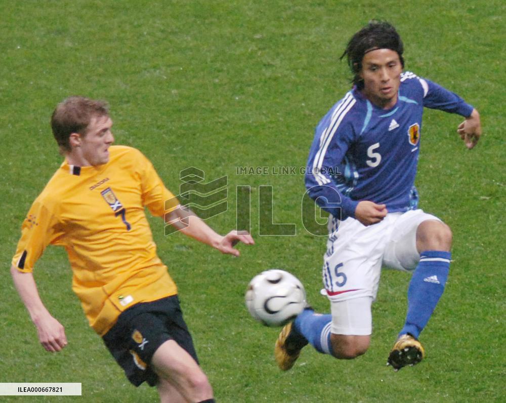 Japan vs Scotland in Kirin Cup soccer