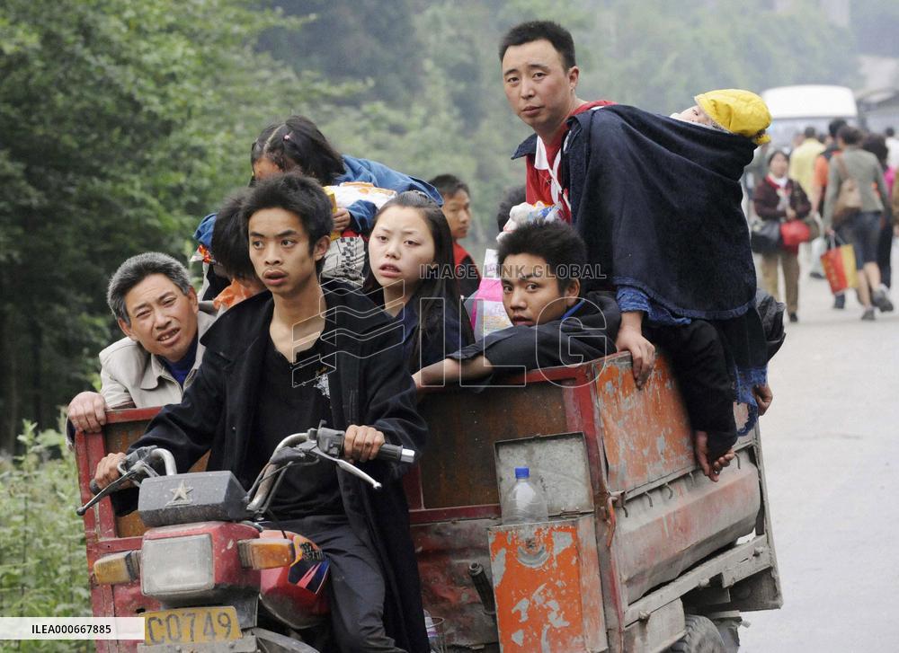 (CORRECTED) Photos from earthquake-devastated China's Sichuan