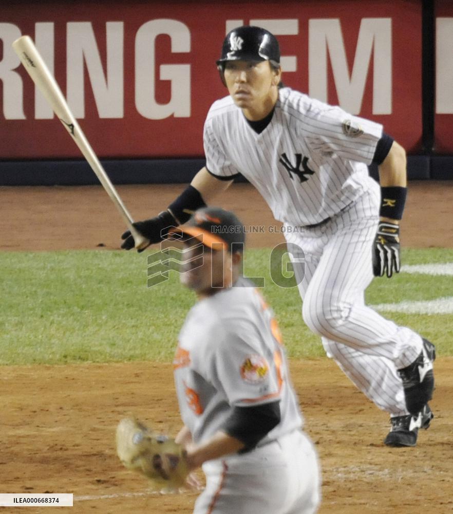 N.Y. Yankees' Matsui 1-for-4 against Baltimore Orioles