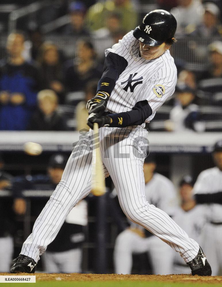 N.Y. Yankees' Matsui 1-for-4 with an RBI against L.A. Angels