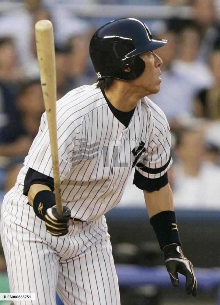 Hideki Matsui doubles off Angels, while Yankees sink